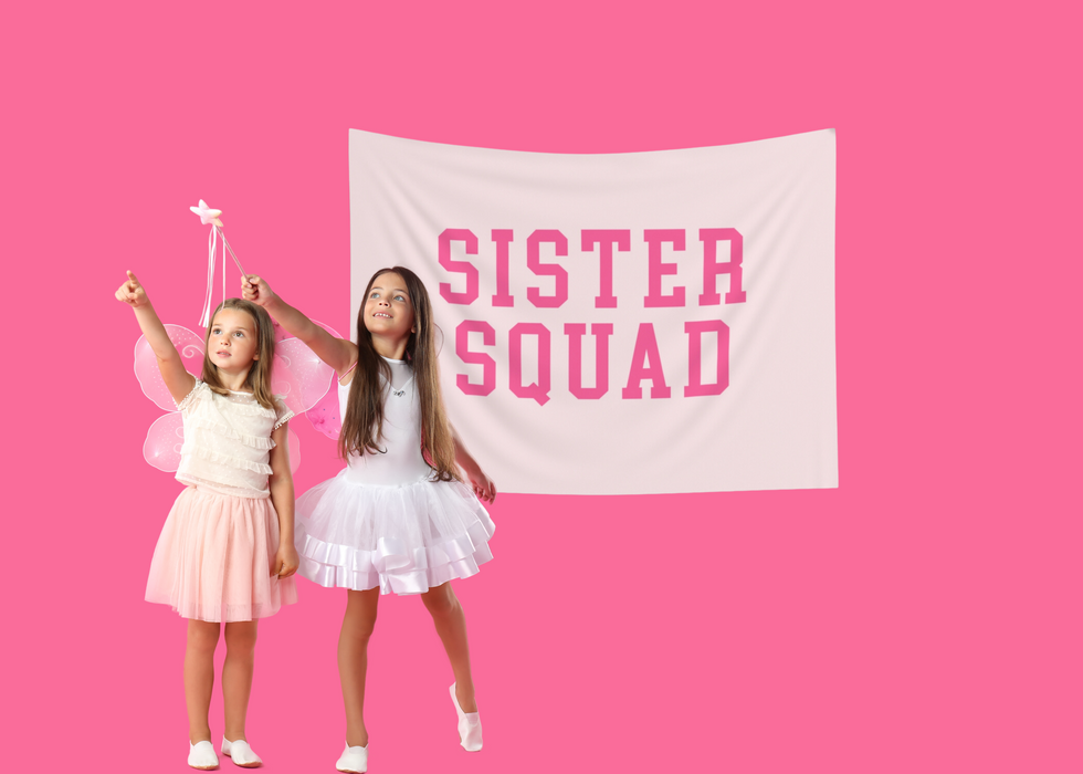 Sister Squad Banner - Dark Pink