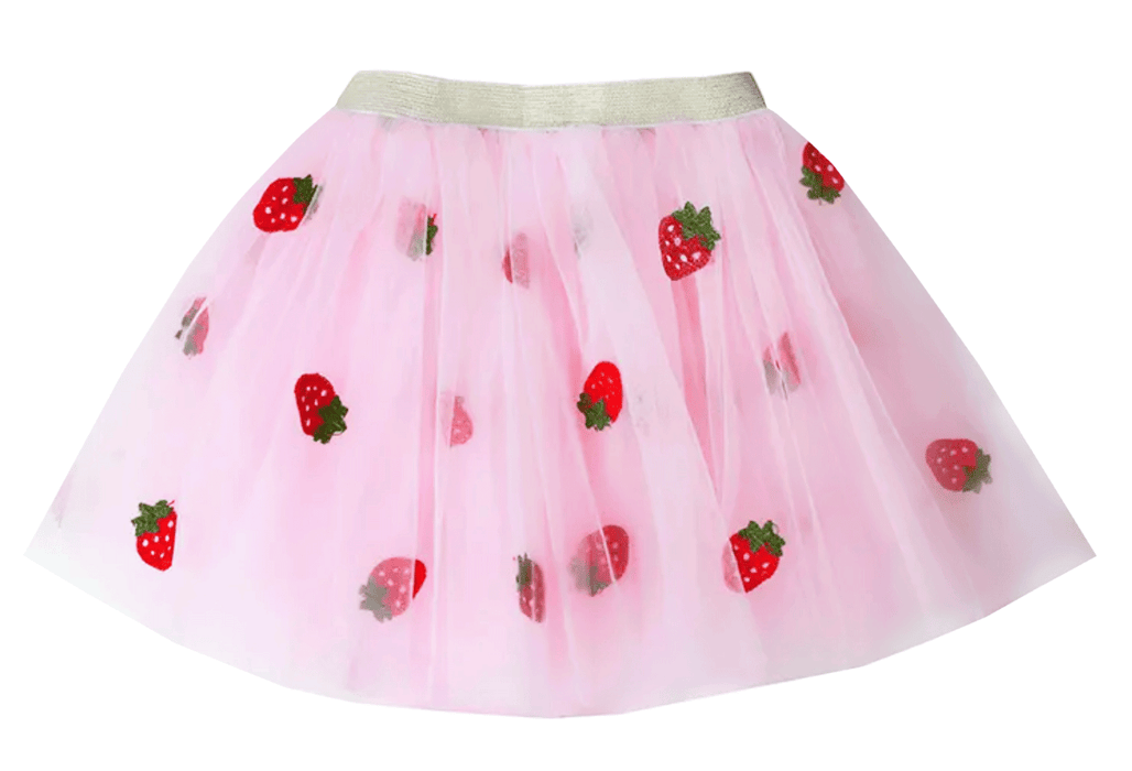Pink Strawberry Tulle Skirt
