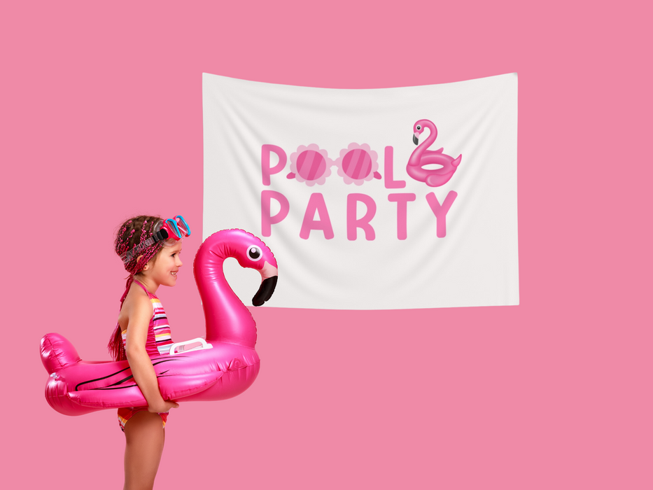Pool Party Pink Banner
