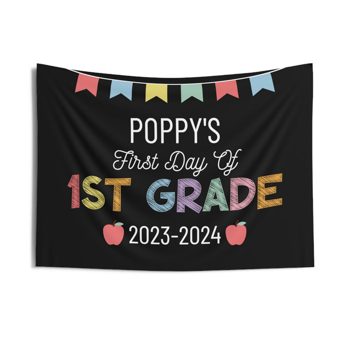 Personalized First Day of School 2023 Banner