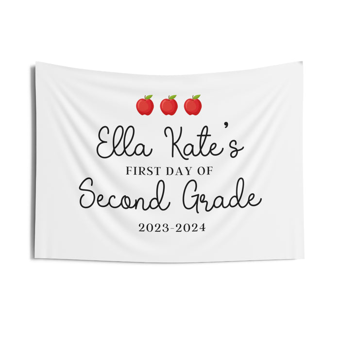 Personalized First Day of School 2023 Banner