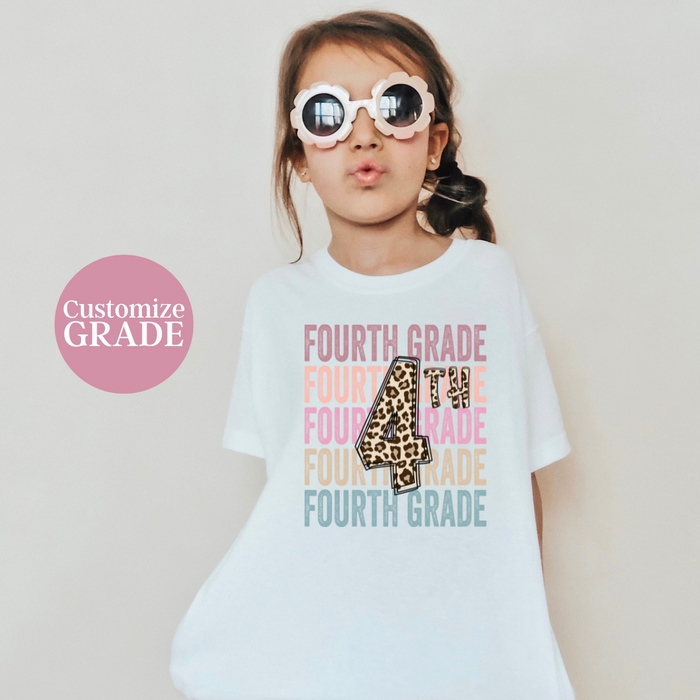 Custom Grade School Shirt - Blush
