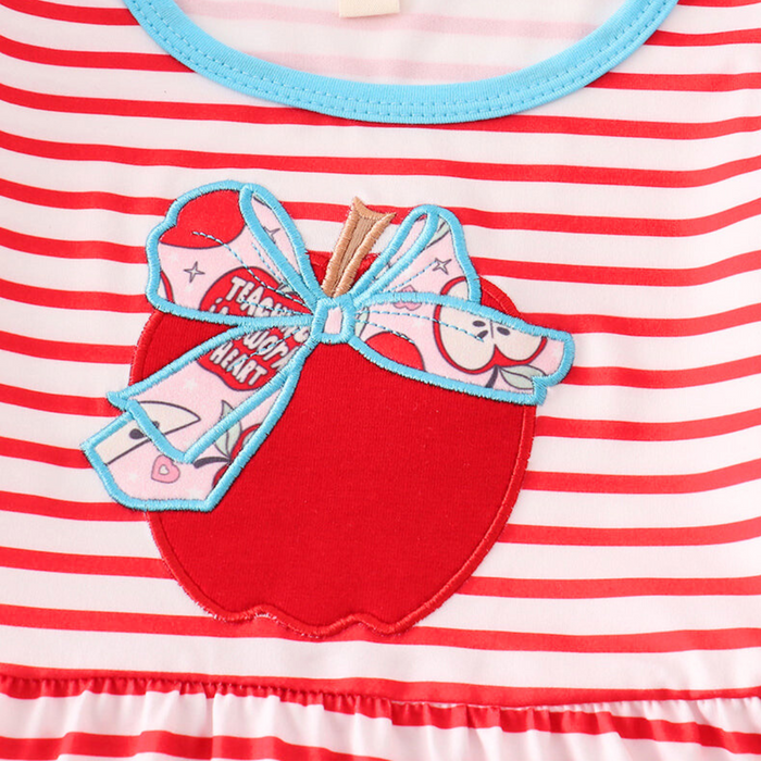 Red & Blue Back To School  Dress