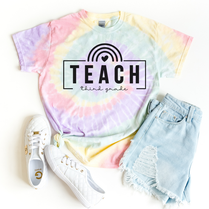 TEACH Teacher Shirt With Grade