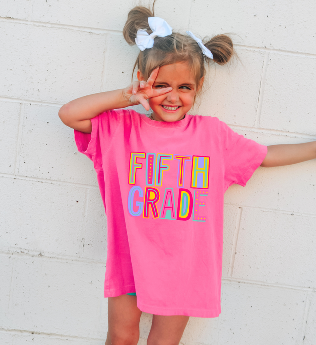 Back to School Grade Shirt 5TH GRADE