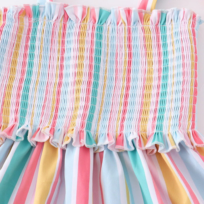 Striped Tassel Summer Dress
