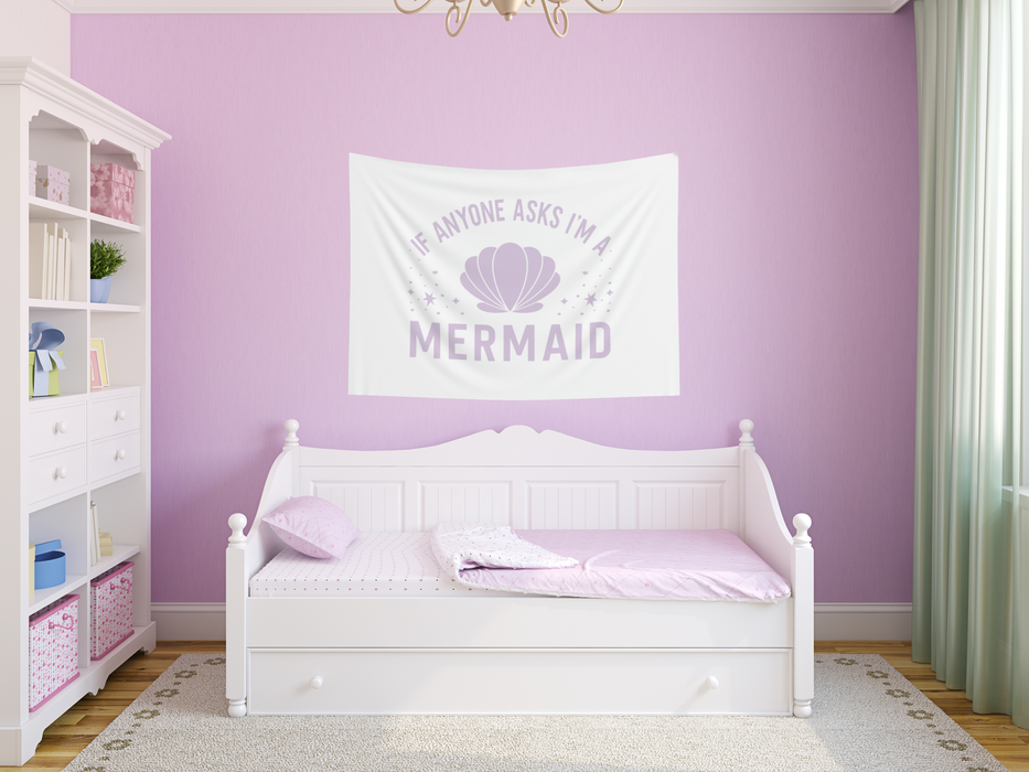 I'm A Mermaid Banner - Lilac