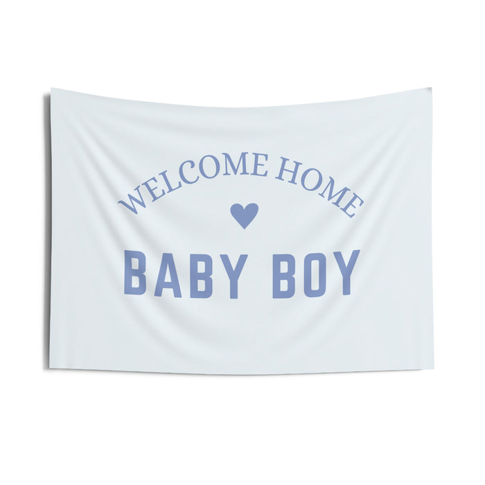 Welcome Home Baby Boy Banner