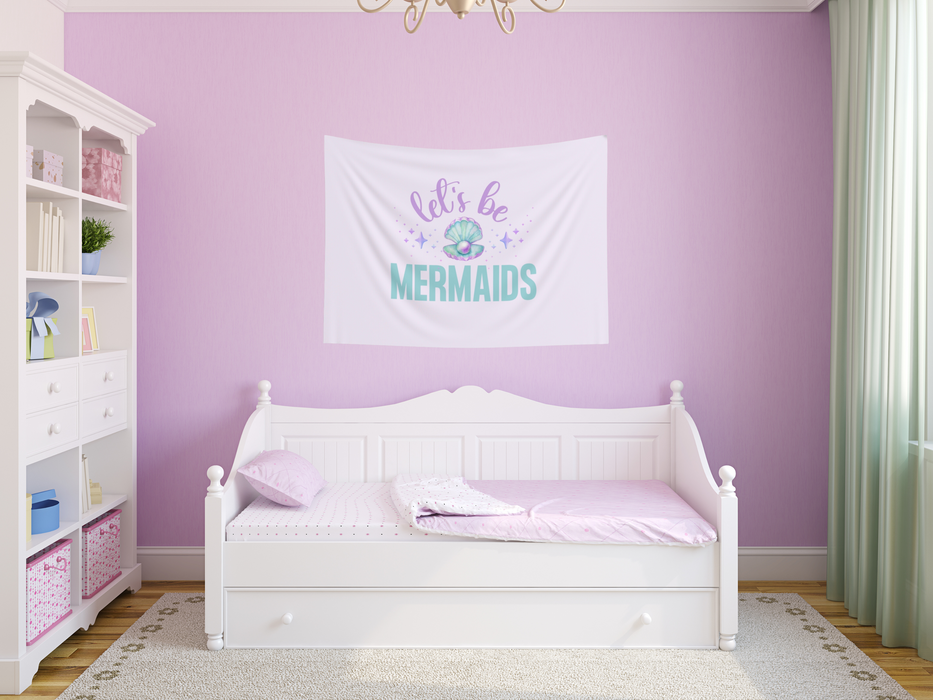 Let's Be Mermaids Pearl Banner