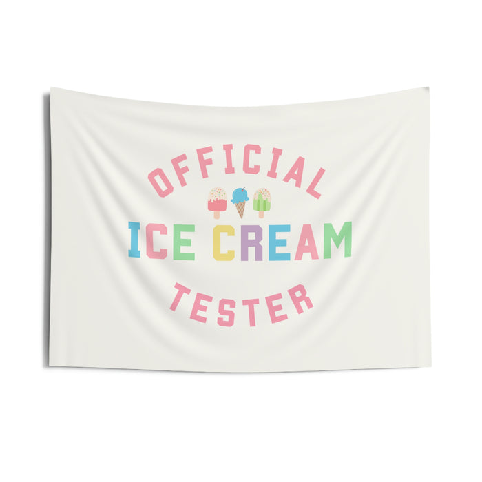 Official Ice Cream Tester Banner