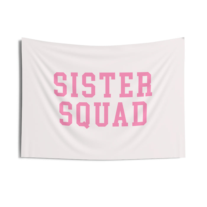 Sister Squad Banner - Light Pink