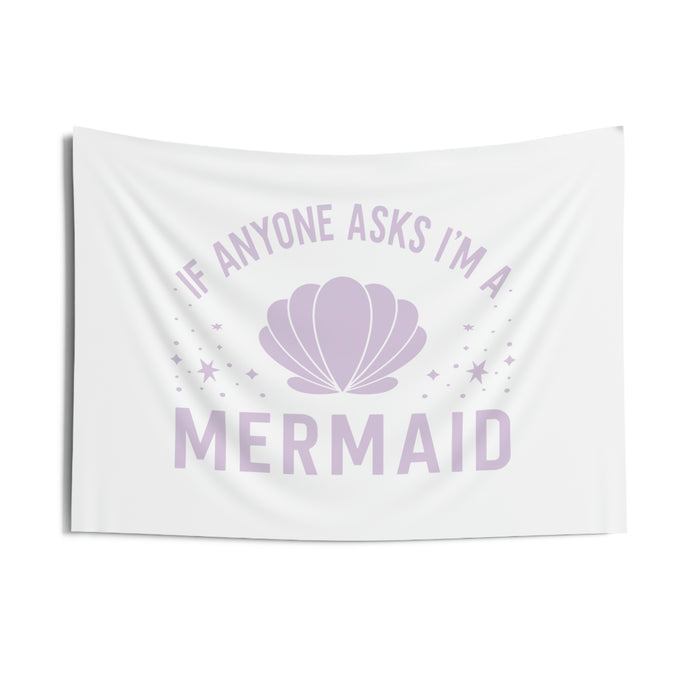 I'm A Mermaid Banner - Lilac